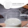 jojofuny Coffee Milk Frothing Pitcher Glass Measuring Cups Mixing Glass Mug with Handle 500ml for Espresso Steaming Measure Latte Art Measuring Cup