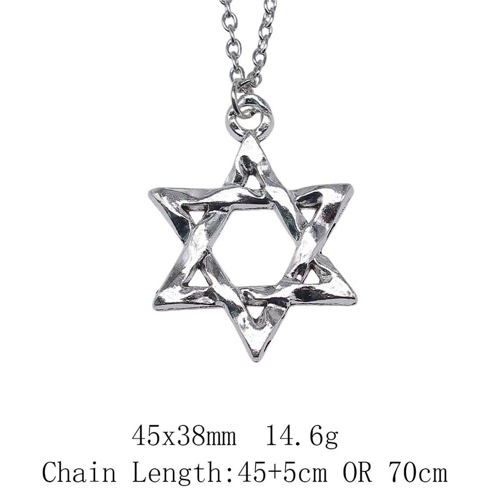 Gifts For Women Woman Long Necklace Celtic Hexagram 45cm Or 70cm Long Chain Necklace Cheap Cute Stuff Pendants And Necklaces