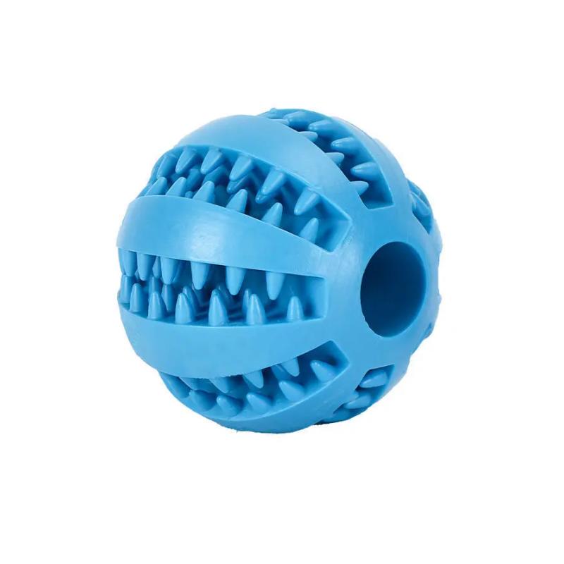 New Pet Leaking Ball Toys Dogs Playing with Natural Rubber Leaking Device Grappling and Biting and Grinding Elastic Toys