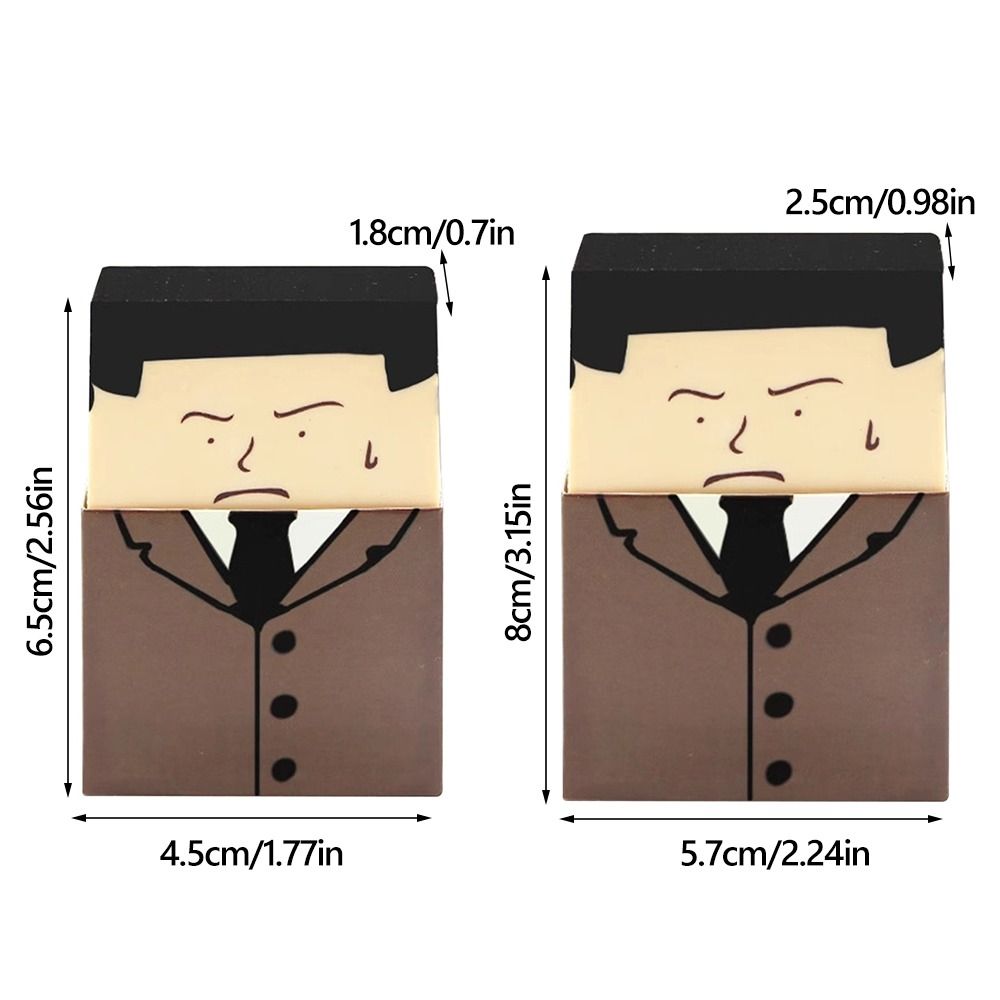 Cute Cartoon Pencil Eraser Bald Man Rubber Eraser Cute Bald Man Eraser Students Gift