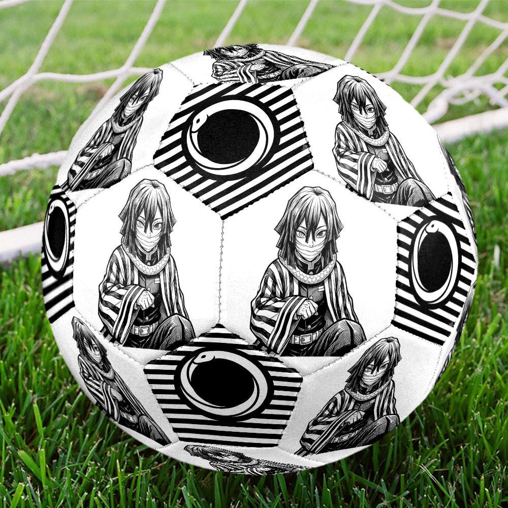 1pc Demon Slayer Kimetsu no Yaiba Soccer Ball Size 5 Indoor Soccer Ball Fashion Colorful Backyard Game - Great For Sports Fans Gift HE24