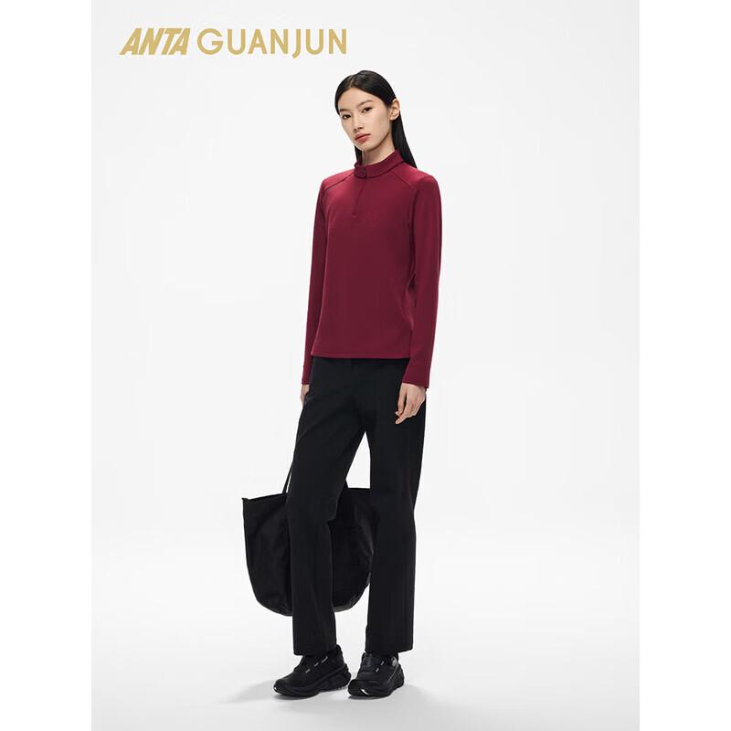 ANTA Women s Champion All-Weather Brushed Half-Zip Long-Sleeve T-Shirt M