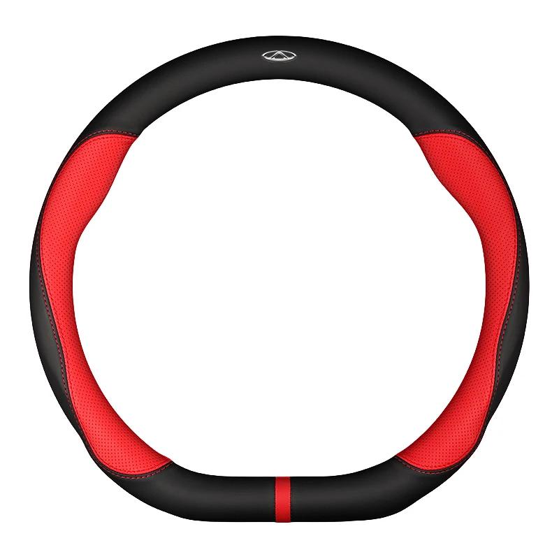 For Chery Tiggo 7 Pro Plus Tiggo 8 Plus Tiggo 5X Pro Car Steering Wheel Cover 9 Colors PU Leather Non-slip Auto Accessories