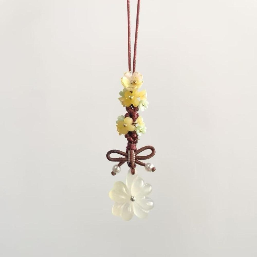 Ice Transparent Star Flower Pendant Sweet and Cute Bag Decoration Mobile Bag Pendant Chinese Style Phone Charm