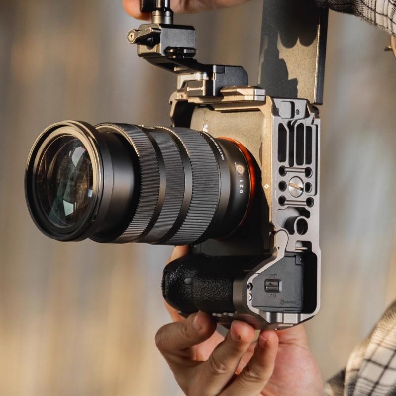 Quick Release Camera Handle Extension Adapter Ergonomic Side Handle Extension Adapter Mount For DSLR Camera Accessories