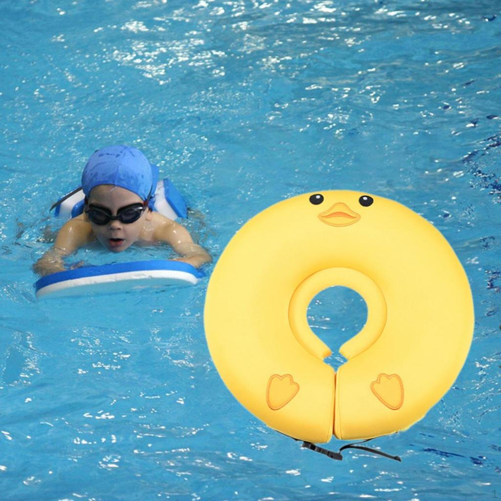 Baby Pool Float Non Inflatable Swim Training for Infants Kids Yellow