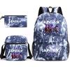 Kpop Dämonenjäger Kinderrucksack mit atmungsaktivem Oxford-Stoff für Schule und Freizeit