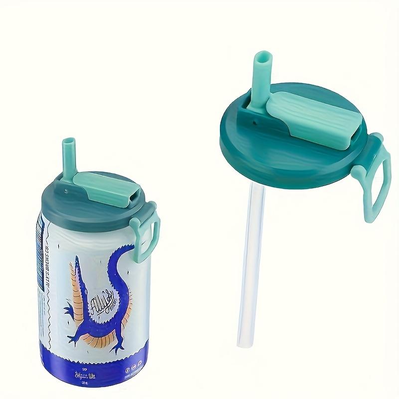 

Reusable Soft Drink Can Lids, 4 Colors, Beverage Juice Soda Can Cover with Straws, Leak Proof Silicone Lid for Soda Cans небесно-голубой