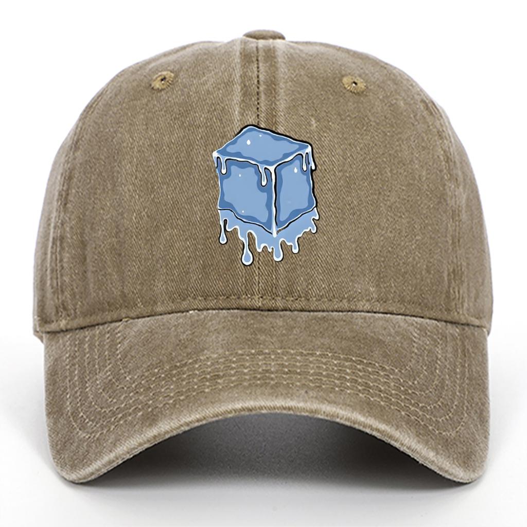 Suitable for daily wear in all seasons, baseball caps for men and women, ice block printed street casual hats adjustable