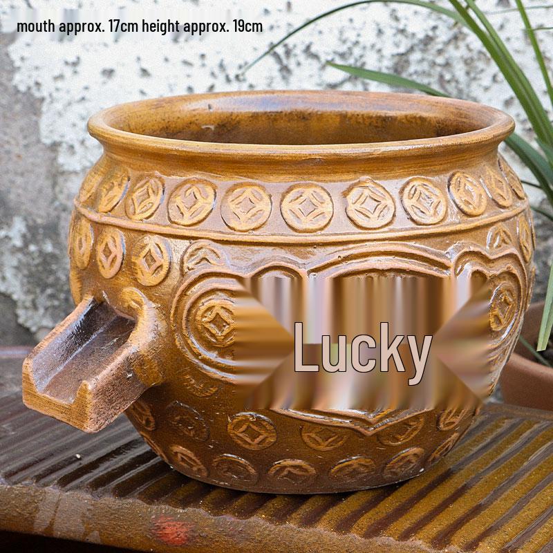 Komplettes Wasserfall-Dekoration Keramik-Aquarium mit zirkulierendem Wasser und Filter für die Wasserlandschaftsgestaltung.