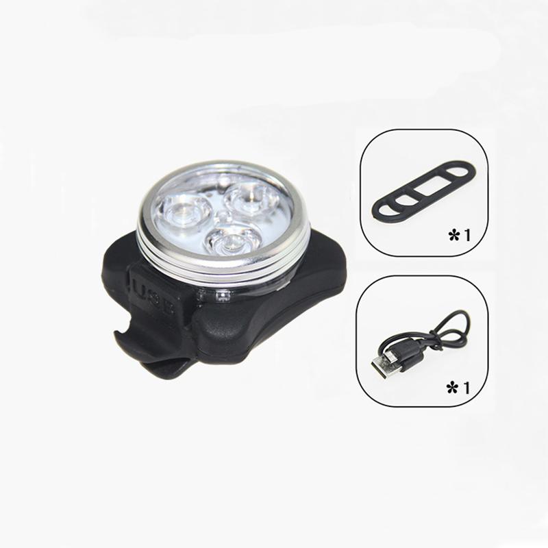 

Bike Cycling Bicycle Head Front Light Usb Rechargeable Tail Clip Lamp Light Front Light