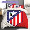 Atletico Madrid Pattern Bedding Home Decoration Birthday Gift (1 * Duvet Cover + 2 * Pillowcase, Without Core)
