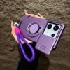 Armor Magnetic phone Case for Redmi Note 13 Pro + Plus 5G 4G  Xiaomi note13 5G Lanyard Slide Camera Protection Shockproof Cover