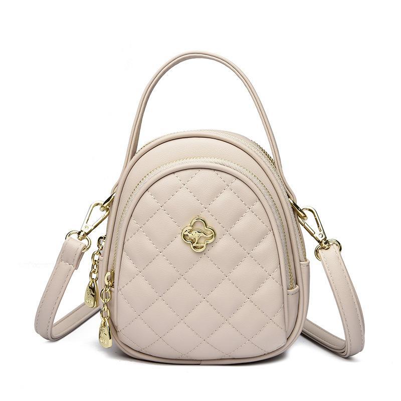 

Крутая и Стильная Элегантная и Модная Женская Сумка Кроссбоди Одноплечевая Сумка бежевый