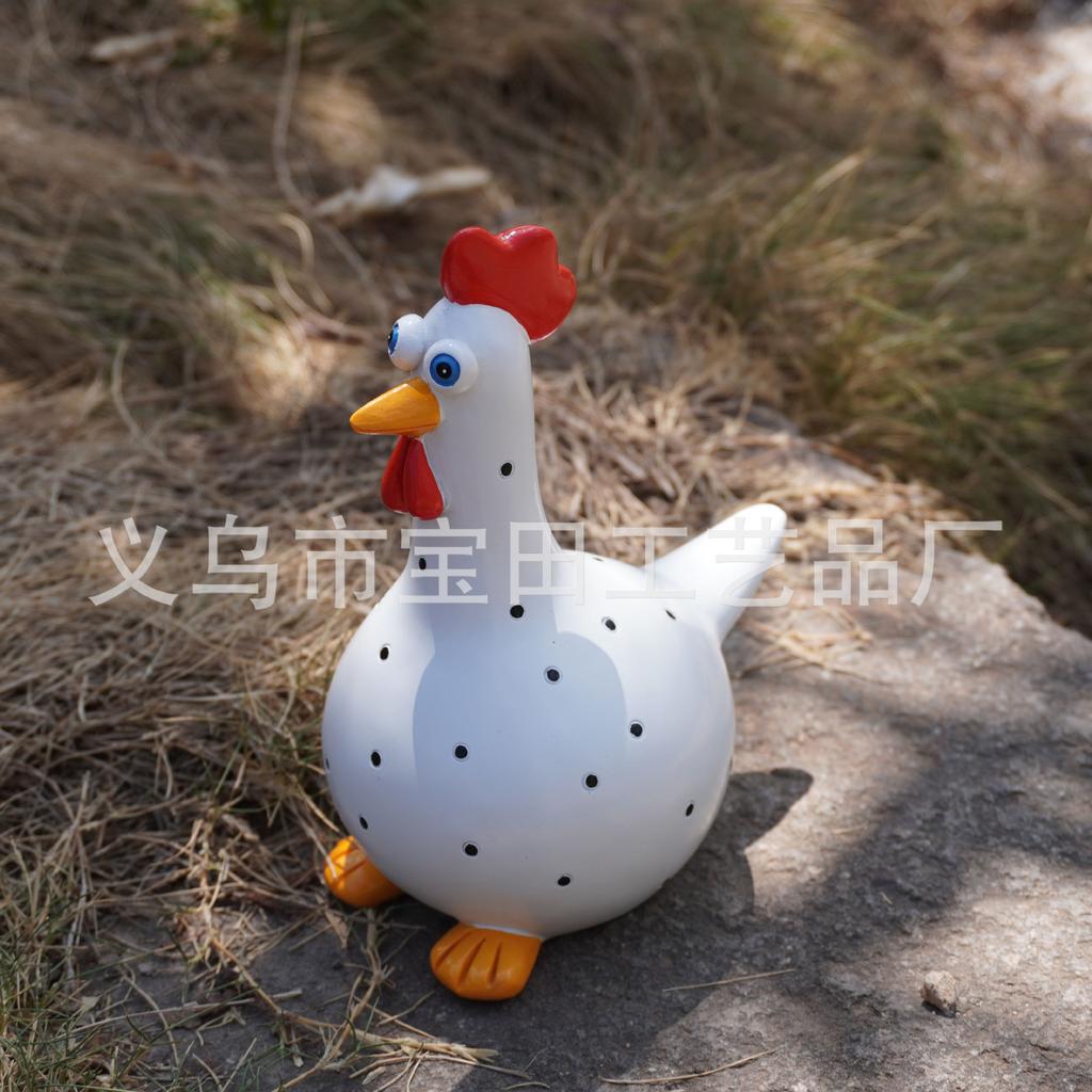 Garden Chicken Resin Crafts Are Suitable for Garden Decoration and Courtyard Decoration Ornaments