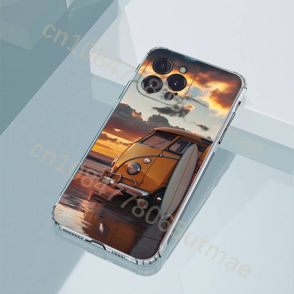 

Combi Van Car C-Camping Phone Cases For iPhone17,16,15,14,13,12,11,Pro,Max,Plus Luxury Camera Protection Plastic iPhone13PRO