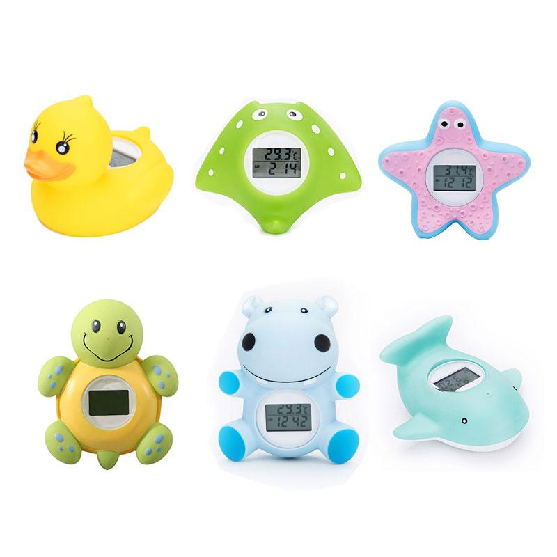 Wasserthermometer für Babybadewanne(Verbesserte Version)Digitales Wassertemperaturthermometer und Raum, schwimmendes Spielzeug für die Badewanne von Kleinkindern