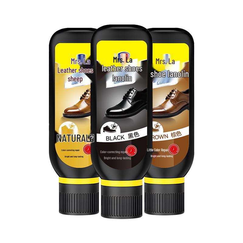 Li Tai Tai Lanolin Leather Care Oil - Black & Colorless Shoe Polish for Genuine Leather Repair and Maintenance