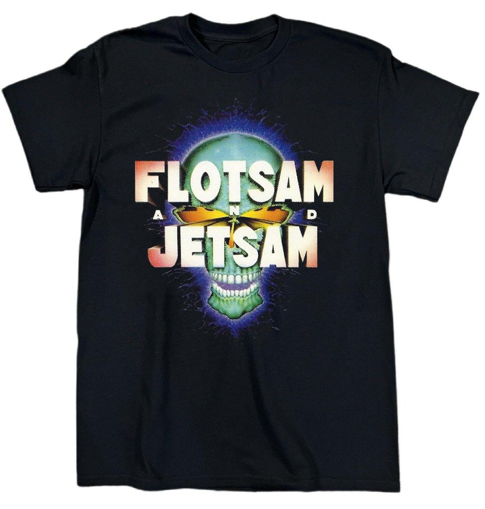 FLOTSAM AND JETSAM - WHEN THE STORM COMES DOWN Cotton Black T Shirt AG575