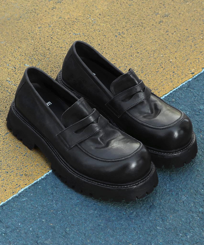 Wetheroad Wtrd2620 Hannibal Tumble Wash Heavy Loafers Black