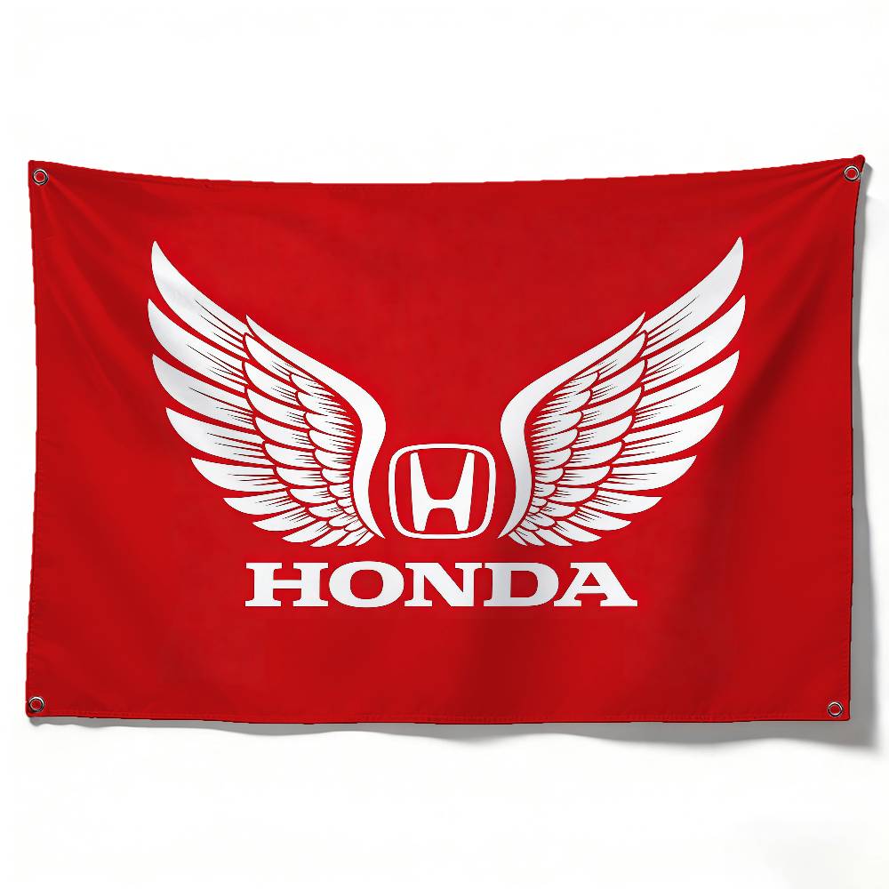 

Motorcycle For HONDA Flag 120g Brushed Polyester Sublimation Printing Durable Hanging Flag For Home Decor Event Graduation Gift (as the picture,50x70cm)