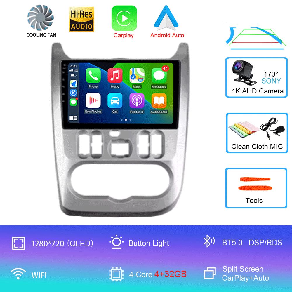 

Автомобильное радио Android 14 2Din Мультимедиа для Lada Renault Logan 1 Sandero 2009-2015 Dacia Duster Carplay Навигация Головное устройство Стерео