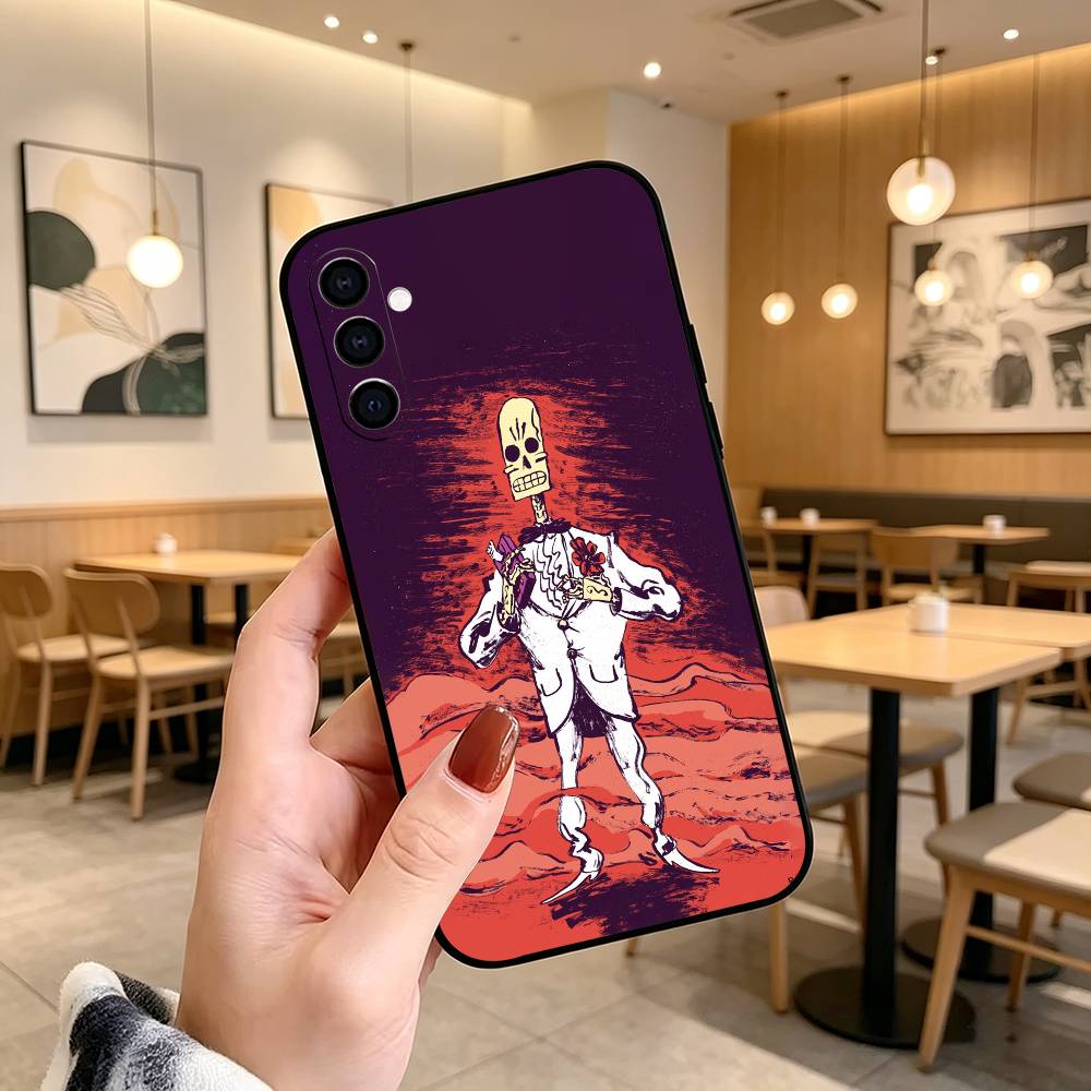 Game Grim Fandango Phone Case For Samsung Galaxy A73,A72,A71,A70,A53,A52,A51,Soft Silicone Black Cover