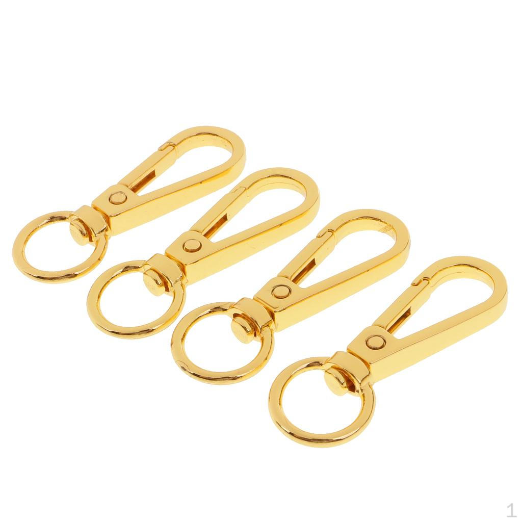 4 Piece Lobster Clasps Hook Keychain Jewelry Findings 12mm золотой