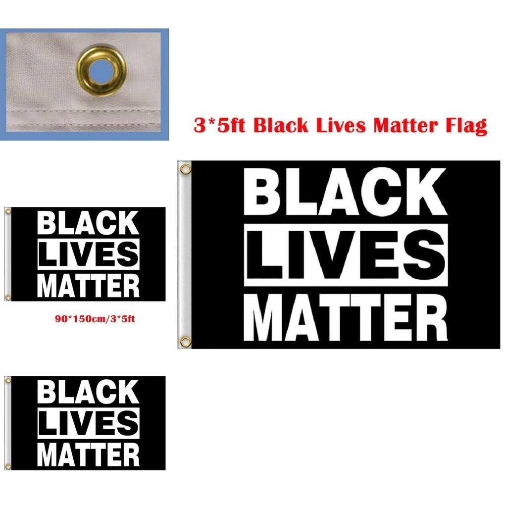 Hochwertiges 3x5ft Black Lives Matter Banner aus UV-beständigem Polyestergewebe