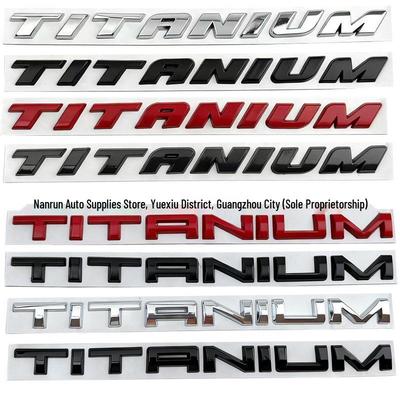 TITANIO: Pegatina premium de metal para el maletero para los modelos Ford Mondeo y Escape.