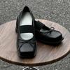 Designer Spring Women Mary Jane Shoes Fashion Square Toe Ladies Comfort Soft Sole Flats Women's Comfort Ballerinas Shoes