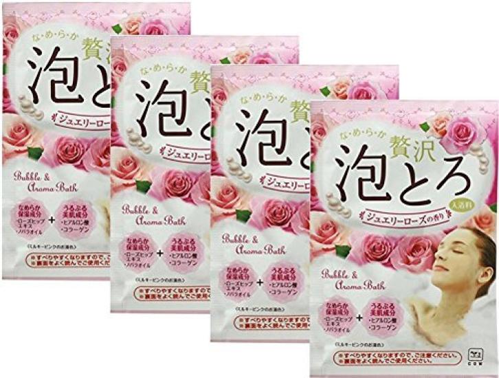 

Gyunyu Soap Kyoshinsha Luxury Foaming Bath Additive, Jewelry Rose Scent, 30g [Set of 4]