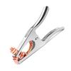 500A Electroplated Welding Ground Clamp High Conductivity Copper Jaws Braided Shunt Earth Grounding Cable Clip Tool
