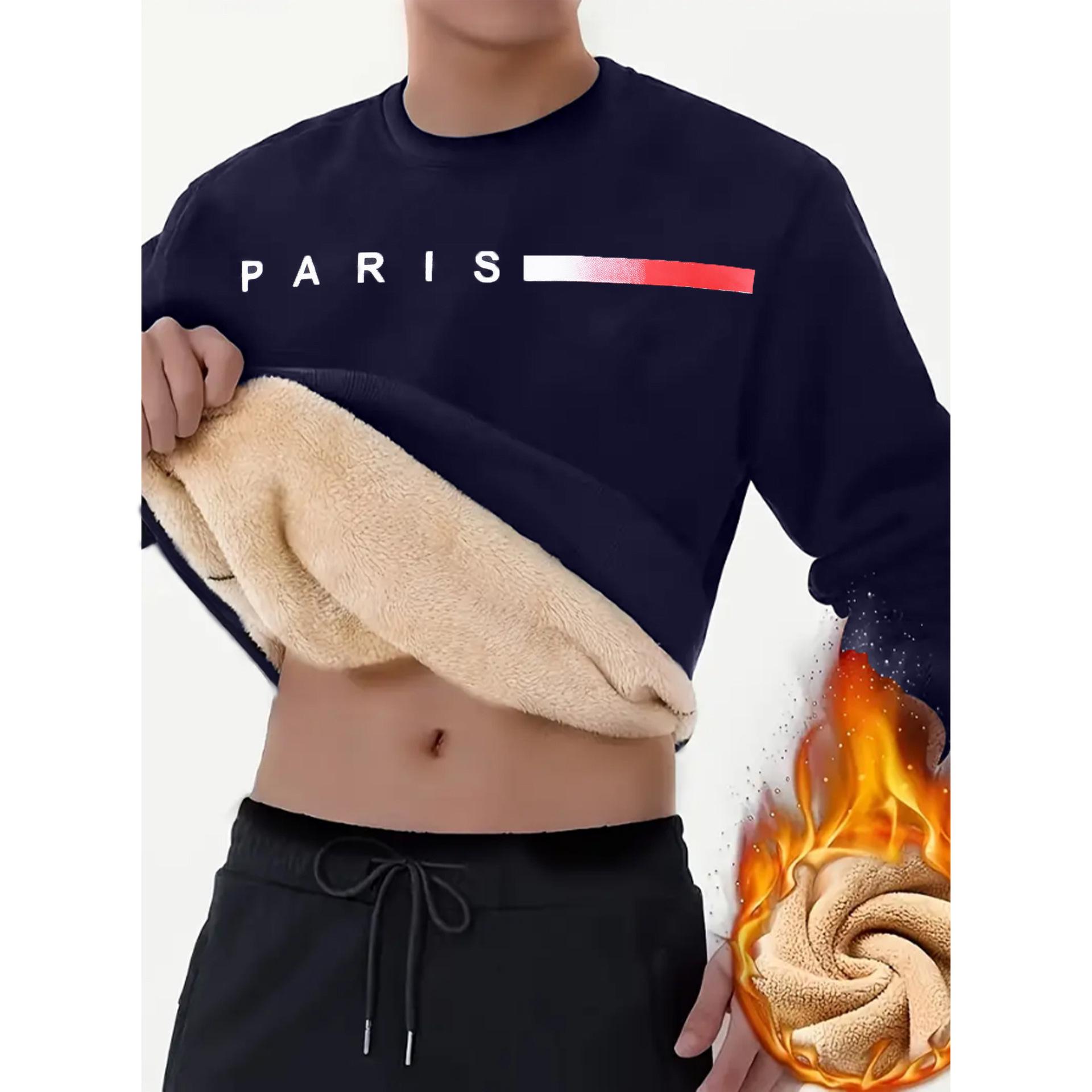 

Men s Trendy Autumn/Winter Slim Fit Printed Hoodie Small темно-синього кольору