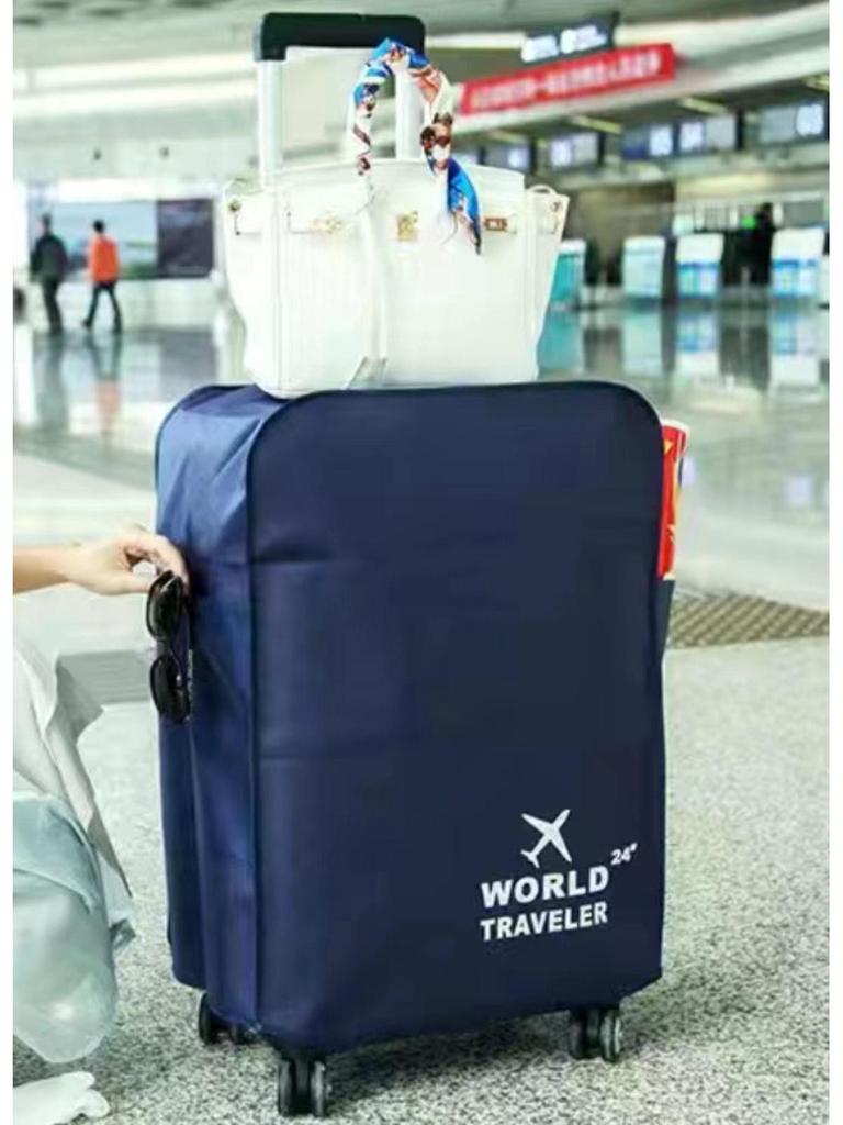 Adjustable Thickened Travel Suitcase Protective Cover - Non-Woven Leather Dust Cover for Trolley Cases, Available In Stock
