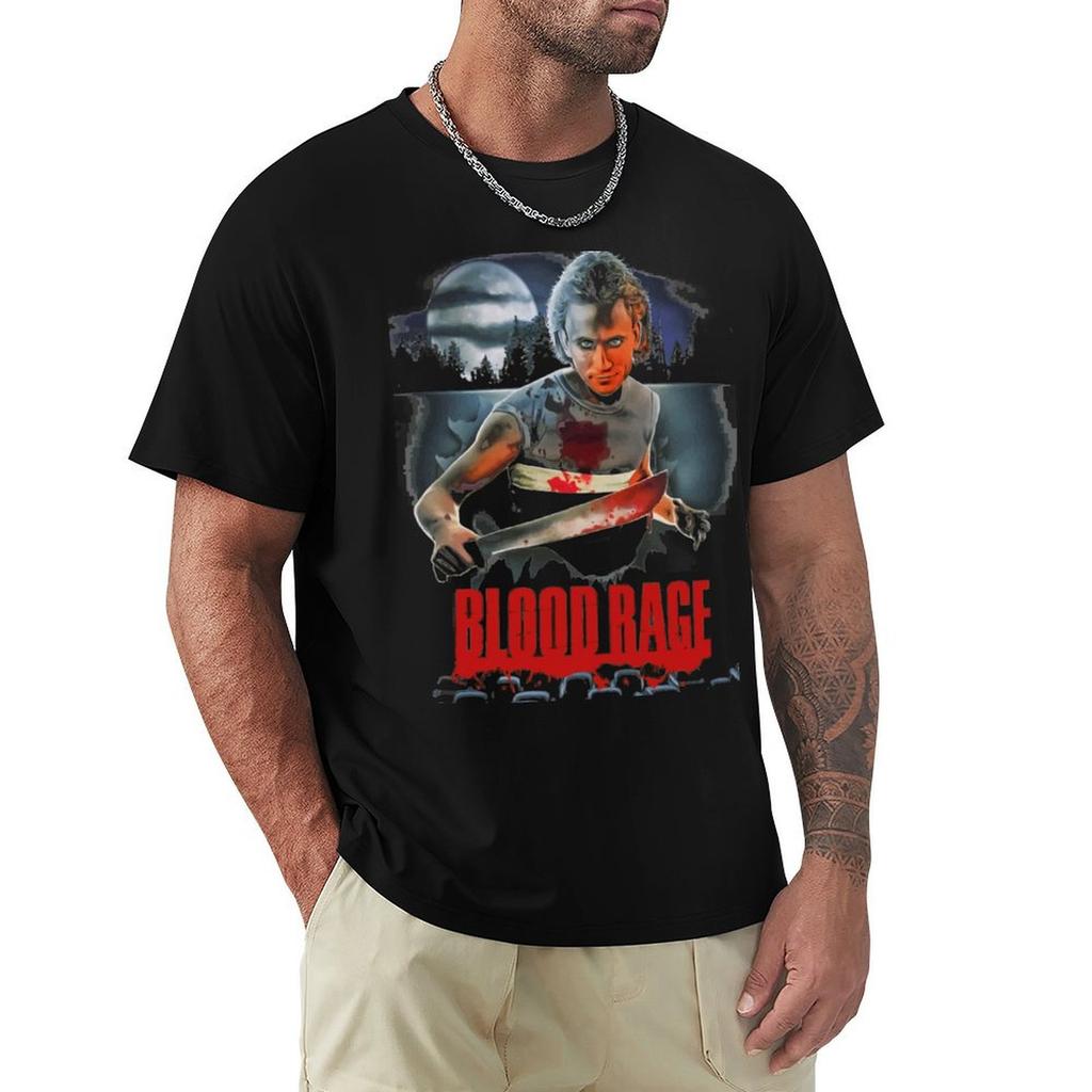 Blood Rage Tshirt Holiday Casual Short Sleeve Top
