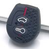 Key Fob Cover for VW Polo Golf Passat Jetta Octavia Bora Sharan Leon with Keychain Anti-Scratch Guard Shockproof Protection Soft Grip Texture