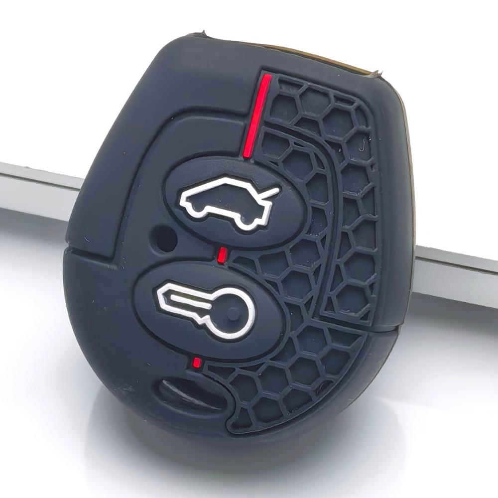 Key Fob Cover for VW Polo Golf Passat Jetta Octavia Bora Sharan Leon with Keychain Anti-Scratch Guard Shockproof Protection Soft Grip Texture