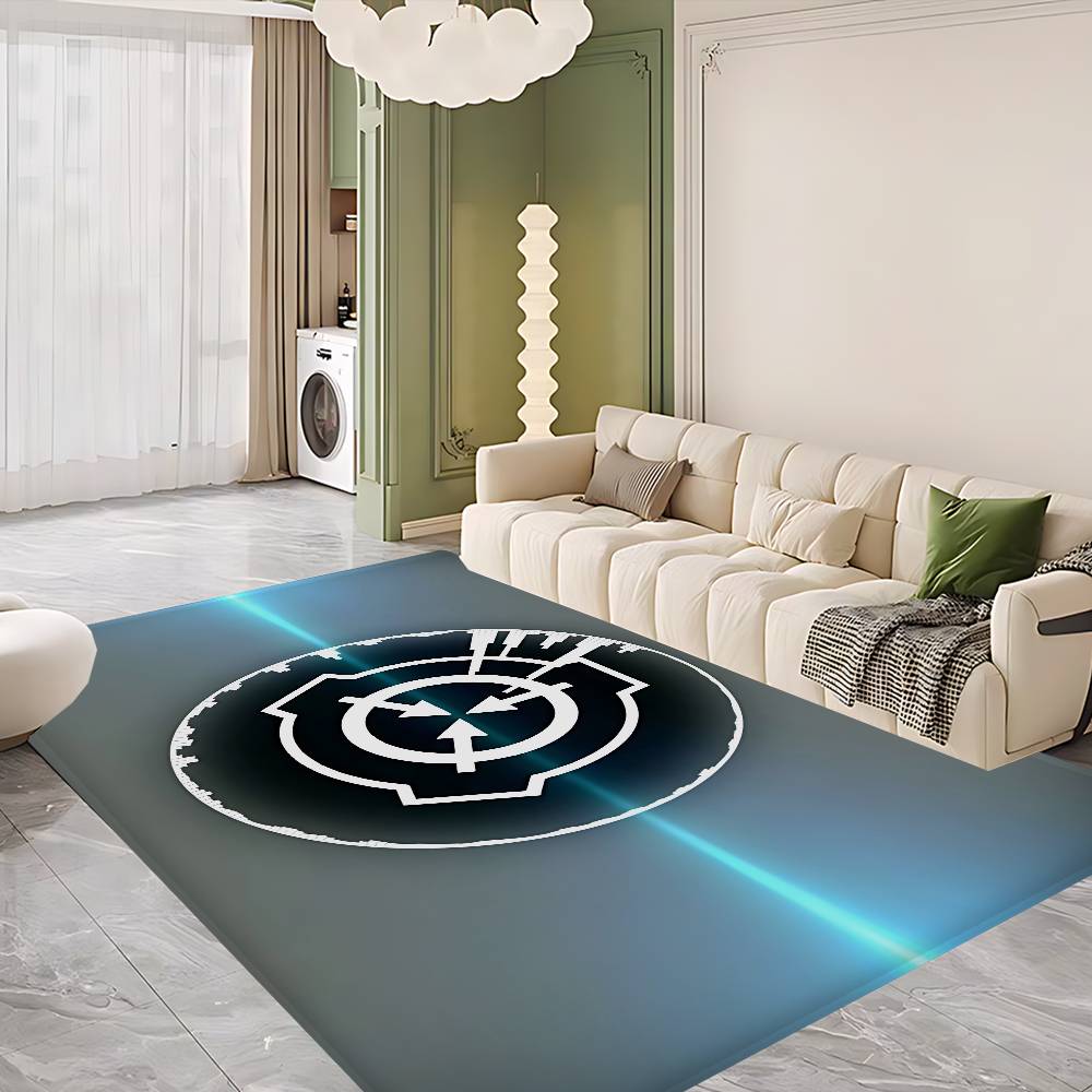 Popular Foundation Scp F-Foundation Game Floor Mat INS Style Soft Bedroom Floor House Laundry Room Mat Anti-skid Bedside Area Ru