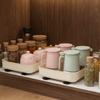 Anti-slip Pull Out Storage Tray Plastic Spice Box Storage Rack Drawer Spice Rack  for Living Room