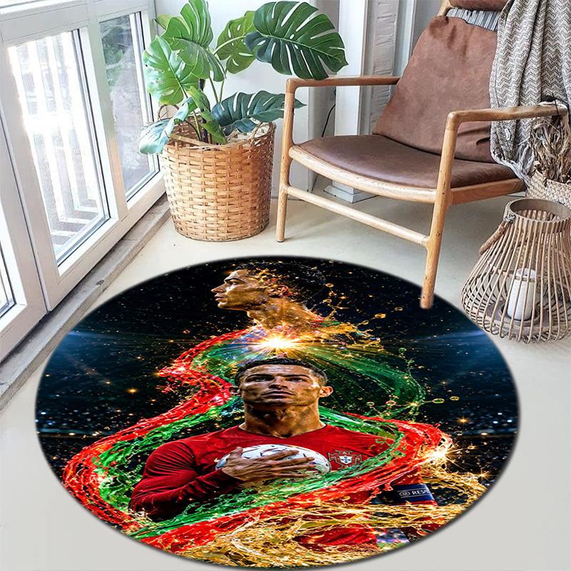 Cristiano Ronaldo Trophy Glory Carpet Doormat Home Decor Dormitory Decoration Office Chair Cushion Protective Pad