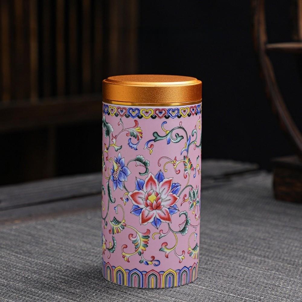 Mini Tea Packaging Box Chinese Style Storage Jar Sealed Jar Empty Tea Tin Can  Candy Containers