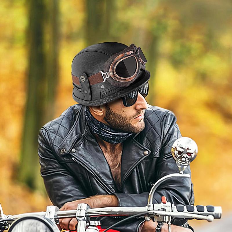 German Helmet Motorcycle Half Face Motorbike Helmets Motorcycle Safety Accessories Half Face Motorbike Head Protective Gear For