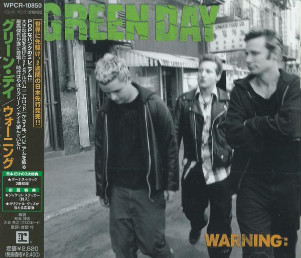 

CD GREEN DAY - Warning WPCR10850PROMO Reprise Records 2000 Япония Рок