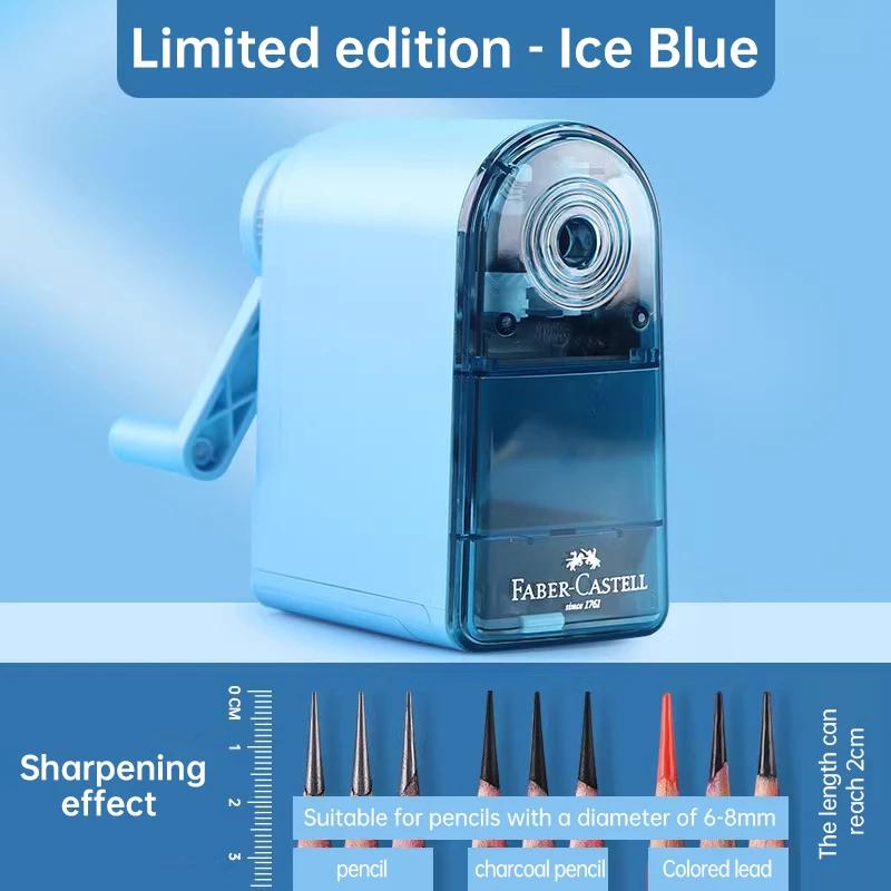 Faber Castell Pencil Sharpener Adjustable Manual Charcoal Sketch Pencils Sharpener for Drawing/Sketching Art School Supplies nero