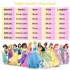 Belle Princess Costume for Girls 7-8 Years Role Play Party Dress Up Fancy Dress Carnival Birthday Gift 130 Cm