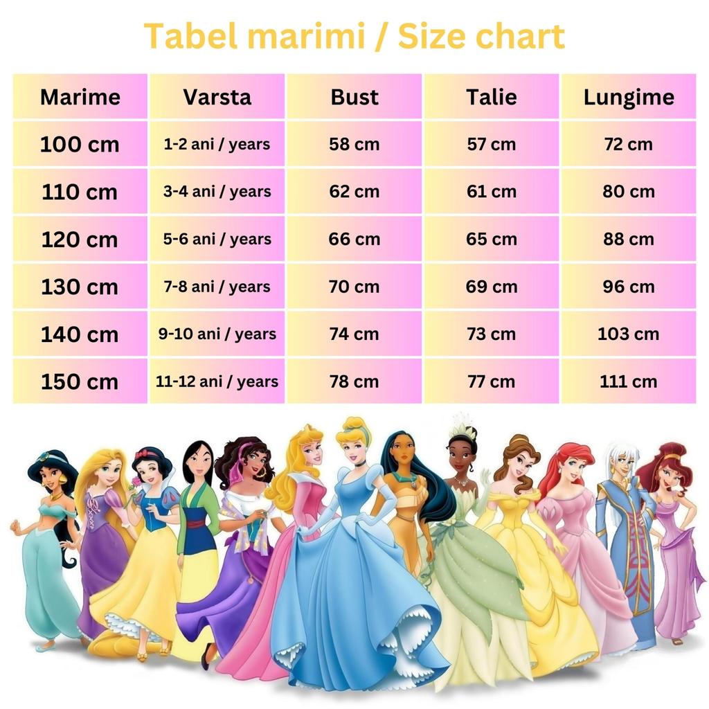 Belle Princess Costume for Girls 7-8 Years Role Play Party Dress Up Fancy Dress Carnival Birthday Gift 130 Cm