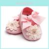 Baby Girl Learning Shoes With Flower And Rhinestone Decor For Spring Autumn Walks