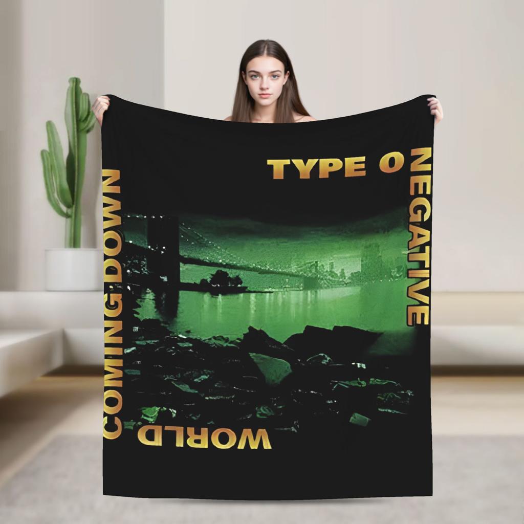 Type O Negative Rock Band Blanket Music Album Fuzzy Funny Breathable Throw Blanket for Bedroom Autumn/Winter Office