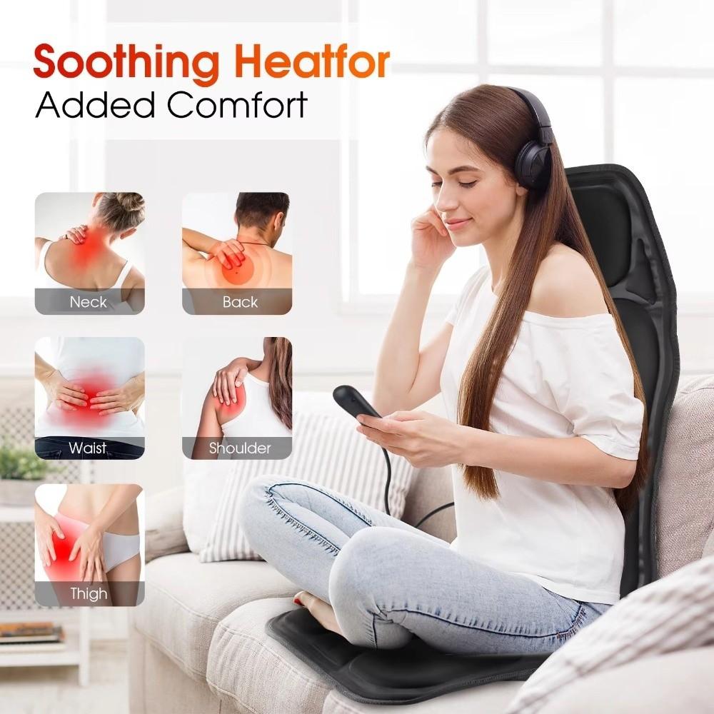Infrared Massage Chair Pad Vibrating Massage Mattress Multifunctional Massage Cushion Office